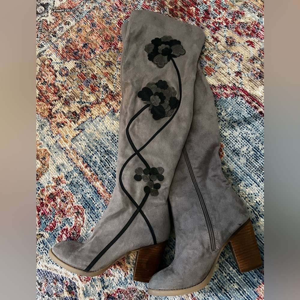 Not Rated Embellished Over The Knee Boots